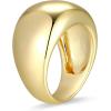 imageAmazon Essentials Womens Dome Band Ring Gold or Silver PlatedYELLOW