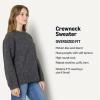 imageAmazon Essentials Womens OversizedFit Faux Mohair Crewneck SweaterCharcoal Heather