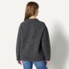imageAmazon Essentials Womens OversizedFit Faux Mohair Crewneck SweaterCharcoal Heather