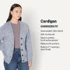 imageAmazon Essentials Womens OversizedFit MultiColor Heavyweight ButtonUp CardiganBright Blue Marl