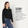 imageAmazon Essentials Womens RegularFit Faux Mohair ButtonDown CardiganBlack