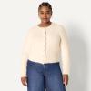 imageAmazon Essentials Womens RegularFit Faux Mohair ButtonDown CardiganCream