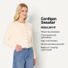 imageAmazon Essentials Womens RegularFit Faux Mohair ButtonDown CardiganCream