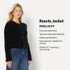 imageAmazon Essentials Womens RegularFit Wool Blend Boucle ButtonDown JacketBlack