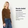imageAmazon Essentials Womens RegularFit Wool Blend Boucle ButtonDown JacketBrown
