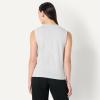 imageAmazon Essentials Womens RelaxedFit Cotton Muscle TeeLight Grey Heather