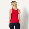 imageAmazon Essentials Womens SlimFit Stretch Rib HighNeck TankRed