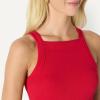 imageAmazon Essentials Womens SlimFit Stretch Rib HighNeck TankRed