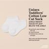 imageAmazon Essentials unisexchild Cotton Low Cut Cushioned SockWhiteGrey