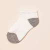imageAmazon Essentials unisexchild Cotton Low Cut Cushioned SockWhiteGrey