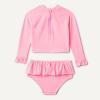 imageAmazon Essentials x Sofia Grainge Toddlers and Baby Girls 2Piece Long Sleeve Rashguard SetBright Pink