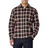 imageAmazon Essentials Mens RelaxedFit LongSleeve Flannel ShirtDark Burgundy Black Check Plaid