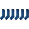 imageAmazon Essentials Unisex Kids Comfortable Casual Cotton Knee High Socks 6 PairsNavy