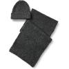 imageAmazon Essentials UnisexAdult Faux Mohair Scarf ampamp Hat SetCharcoal Heather
