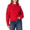 imageAmazon Essentials Womens RelaxedFit Cable Crewneck SweaterRed