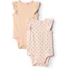 imageAmazon Essentials x Sofia Grainge Baby Girls Embroidered Ruffle Bodysuit Pack of 2StrawberryStripe