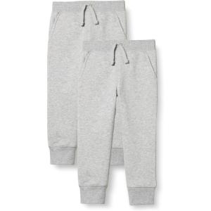 imageAmazon Essentials Boys Fleece Jogger SweatpantsMedium Grey Heather