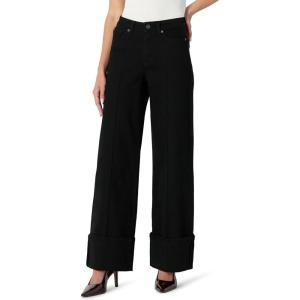 imageAmazon Essentials Womens HighRise Wide Leg Cuffed JeanBlack