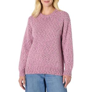 imageAmazon Essentials Womens OversizedFit MultiColor Heavyweight Crewneck SweaterFuchsia Marl