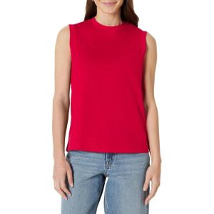 imageAmazon Essentials Womens RelaxedFit Cotton Muscle TeeRed