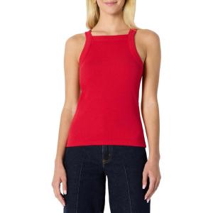 imageAmazon Essentials Womens SlimFit Stretch Rib HighNeck TankRed