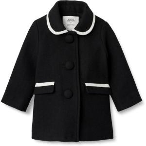 imageAmazon Essentials babygirls Wool Blend CoatBlack