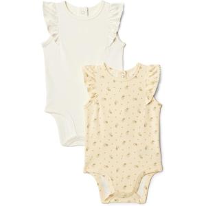 imageAmazon Essentials x Sofia Grainge Baby Girls Embroidered Ruffle Bodysuit Pack of 2Ditsy FlowersIvory