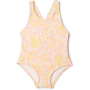 imageAmazon Essentials x Sofia Grainge Toddlers and Baby Girls OnePiece SwimsuitShell Pink Ornate Paisley