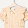 imageAmazon Essentials x Sofia Grainge Toddlers and Baby Girls Ruffle RomperLight Yellow Delicate Floral