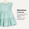 imageAmazon Essentials x Sofia Grainge Toddlers and Baby Girls Woven Ruffle Sleeve DressMint Little Strawberries