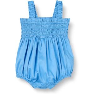 imageAmazon Essentials x Sofia Grainge Baby Girls Woven Sleeveless RomperBlue