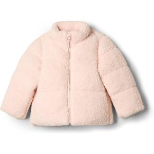 imageAmazon Essentials x Sofia Grainge Unisex Toddlers and Babies Teddy Puffer JacketLight Pink