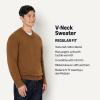 imageAmazon Essentials Demis Pick Mens RegularFit Cotton Blend VNeck SweaterCaramel Heather