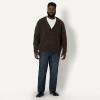 imageAmazon Essentials Demis Pick Mens RelaxedFit Cotton Blend CardiganChocolate Heather