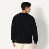 imageAmazon Essentials Demis Pick Mens RelaxedFit Cotton Blend Textured Crewneck Pullover SweaterBlack