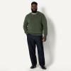 imageAmazon Essentials Demis Pick Mens RelaxedFit Cotton Blend Textured Crewneck Pullover SweaterDark Olive