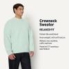 imageAmazon Essentials Demis Pick Mens RelaxedFit Faux Mohair Crewneck Pullover SweaterPastel Green