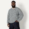 imageAmazon Essentials Demis Pick Mens RelaxedFit MultiColor Heavyweight Crewneck Pullover SweaterBlack Marl