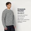 imageAmazon Essentials Demis Pick Mens RelaxedFit MultiColor Heavyweight Crewneck Pullover SweaterBlack Marl