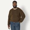 imageAmazon Essentials Demis Pick Mens RelaxedFit MultiColor Heavyweight Crewneck Pullover SweaterDark Brown Marl