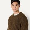 imageAmazon Essentials Demis Pick Mens RelaxedFit MultiColor Heavyweight Crewneck Pullover SweaterDark Brown Marl