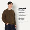 imageAmazon Essentials Demis Pick Mens RelaxedFit MultiColor Heavyweight Crewneck Pullover SweaterDark Brown Marl