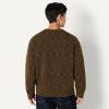 imageAmazon Essentials Demis Pick Mens RelaxedFit MultiColor Heavyweight Crewneck Pullover SweaterDark Brown Marl