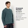 imageAmazon Essentials Demis Pick Mens RelaxedFit MultiColor Heavyweight Crewneck Pullover SweaterDark Teal Green Marl