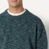 imageAmazon Essentials Demis Pick Mens RelaxedFit MultiColor Heavyweight Crewneck Pullover SweaterDark Teal Green Marl
