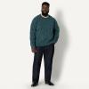 imageAmazon Essentials Demis Pick Mens RelaxedFit MultiColor Heavyweight Crewneck Pullover SweaterDark Teal Green Marl