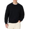 imageAmazon Essentials Demis Pick Mens RelaxedFit Cotton Blend Textured Crewneck Pullover SweaterBlack