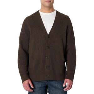 imageAmazon Essentials Demis Pick Mens RelaxedFit Cotton Blend CardiganChocolate Heather