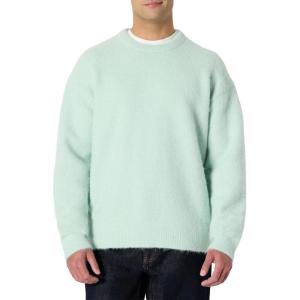imageAmazon Essentials Demis Pick Mens RelaxedFit Faux Mohair Crewneck Pullover SweaterPastel Green