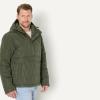imageAmazon Essentials Mens Anorak Hooded QuarterZip Puffer CoatDark Olive
